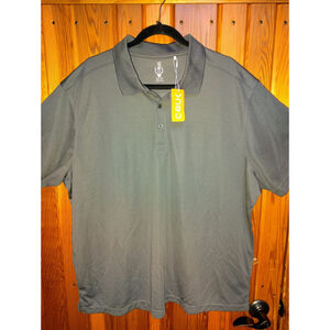 Men’s XXL C-BUK Performance Polo Shirt Black Short Sleeve Golf NWT